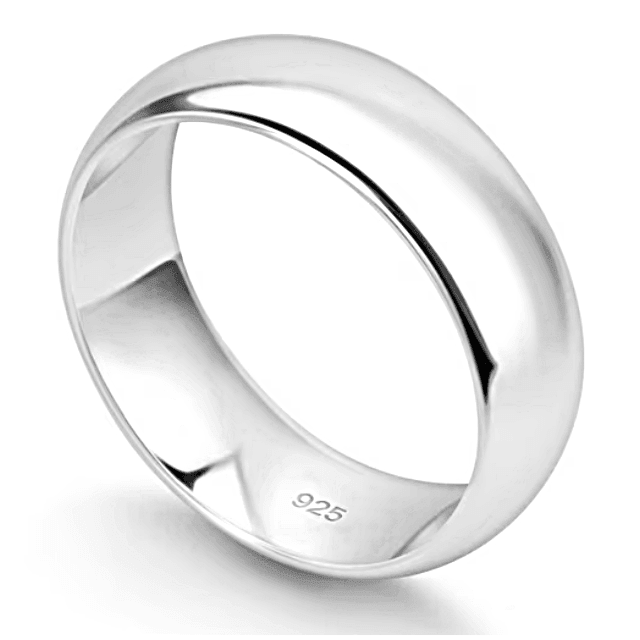 Wedding Band 925 Italian Sterling Silver Polished 4mm Classic Ring for Men and Women - Jewelry Store by Erik Rayo