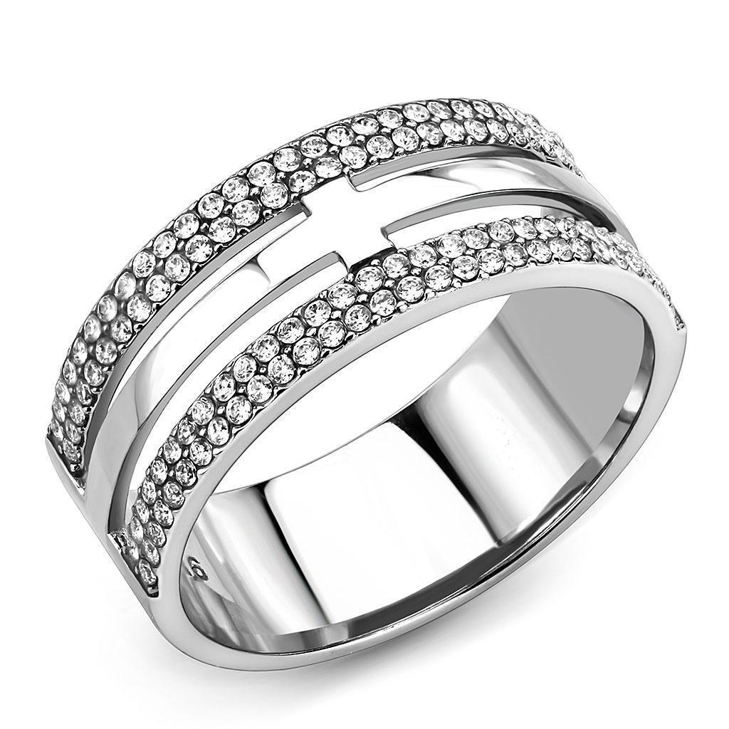 Anillo Color Plata Para Hombres de Acero Inoxidable Cruz Horizontal - Jewelry Store by Erik Rayo