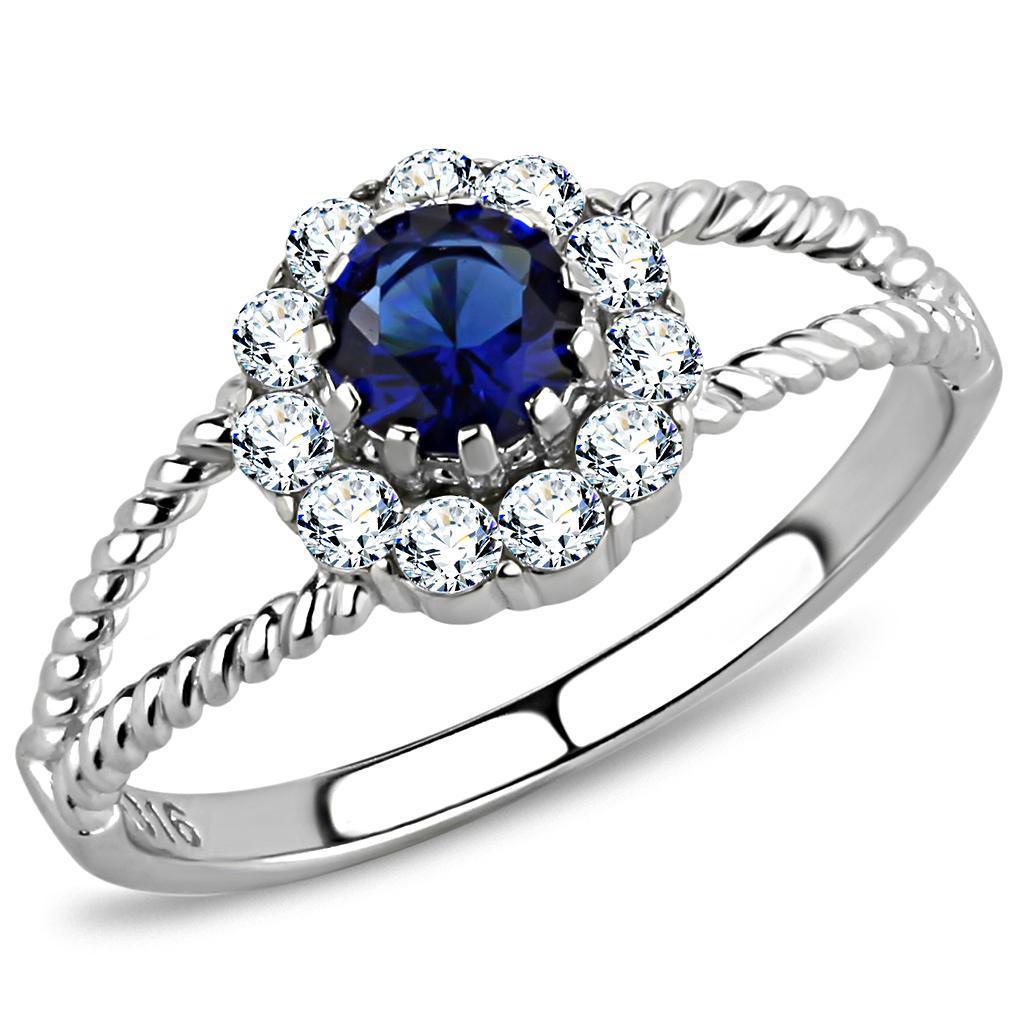 Rings for Women Anillo Para Mujer Stainless Steel Ring with Glass in Montana - Jewelry Store by Erik Rayo