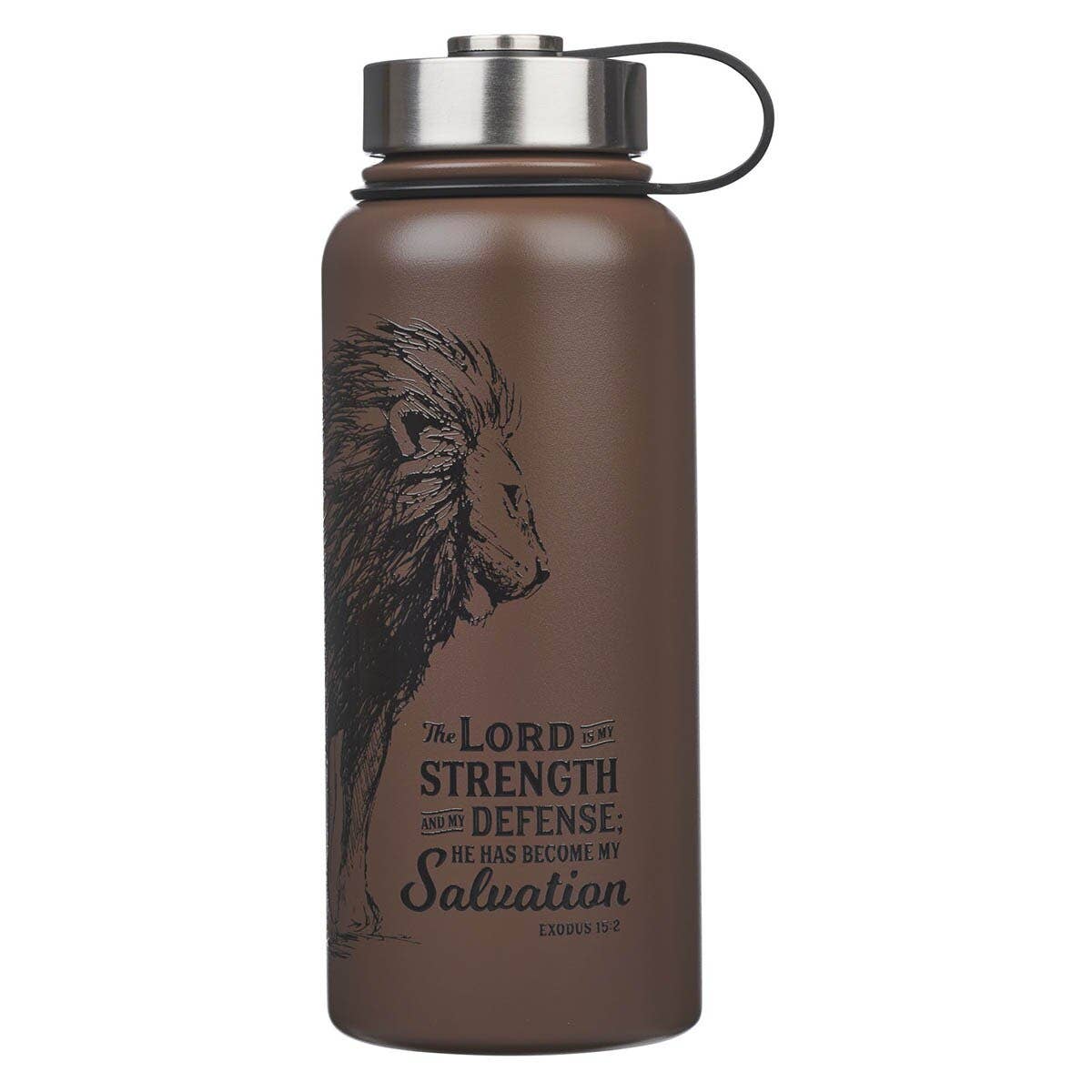 Water Bottle SS Brown Strength and Defense  Ex. 15:2