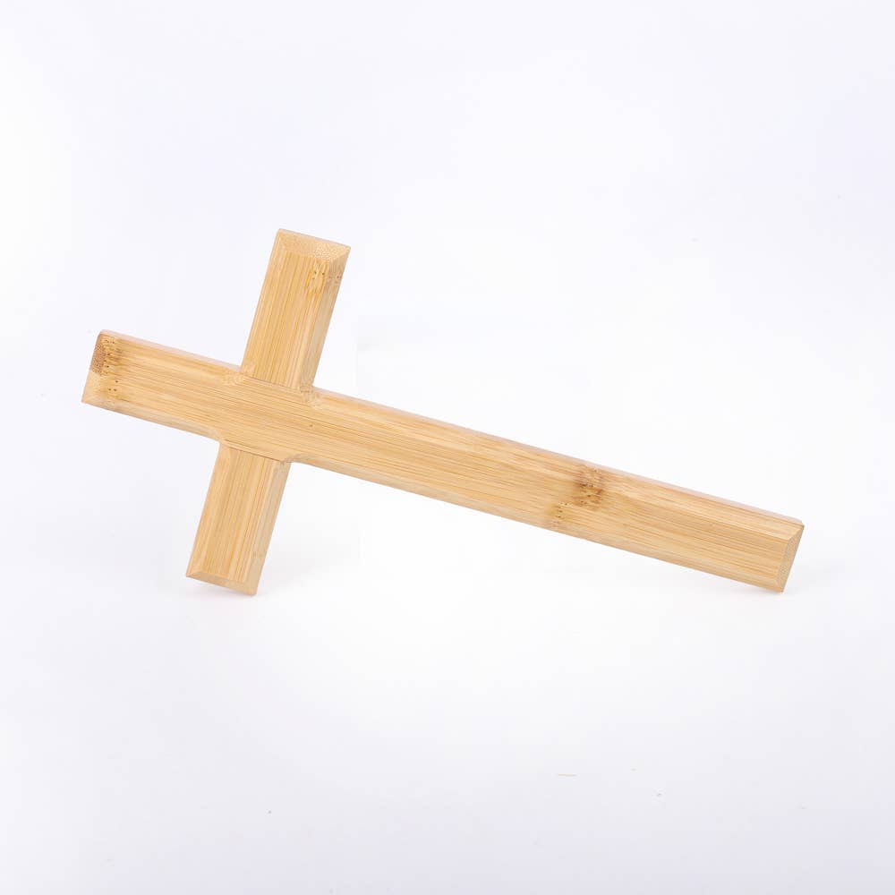 Wall Cross Bamboo 10"
