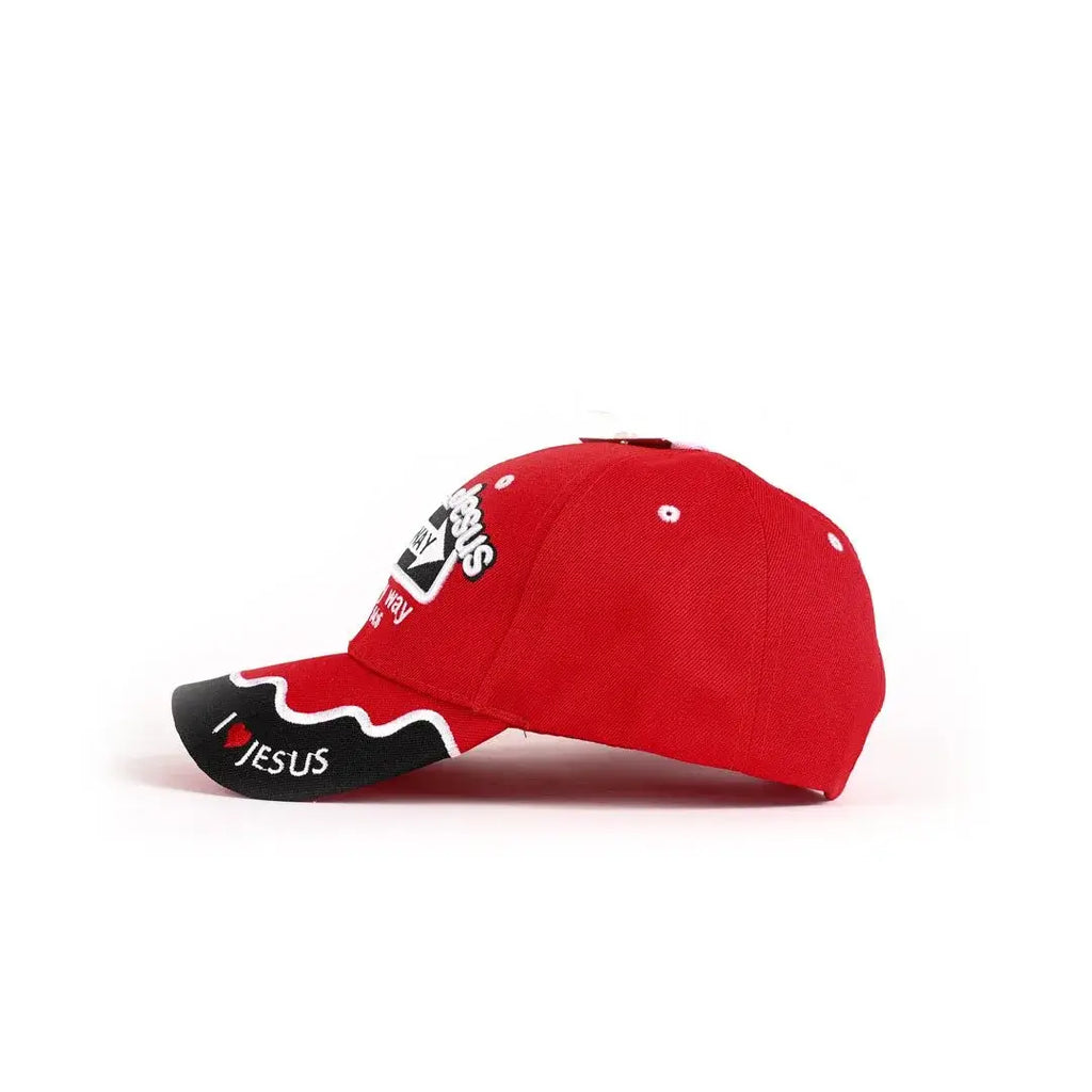 Cap One Way Jesus Red