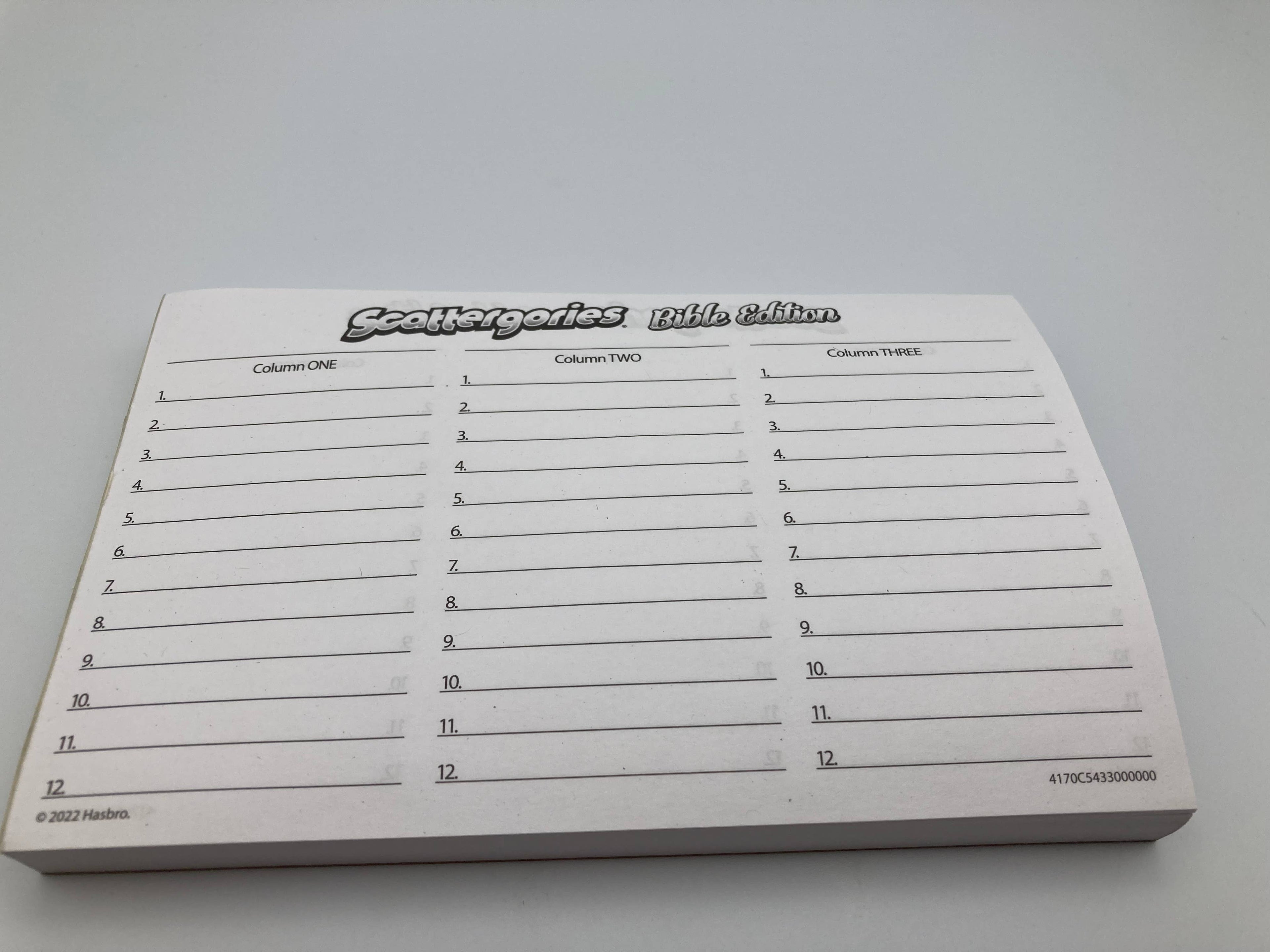 Scattergories® Bible Edition Game