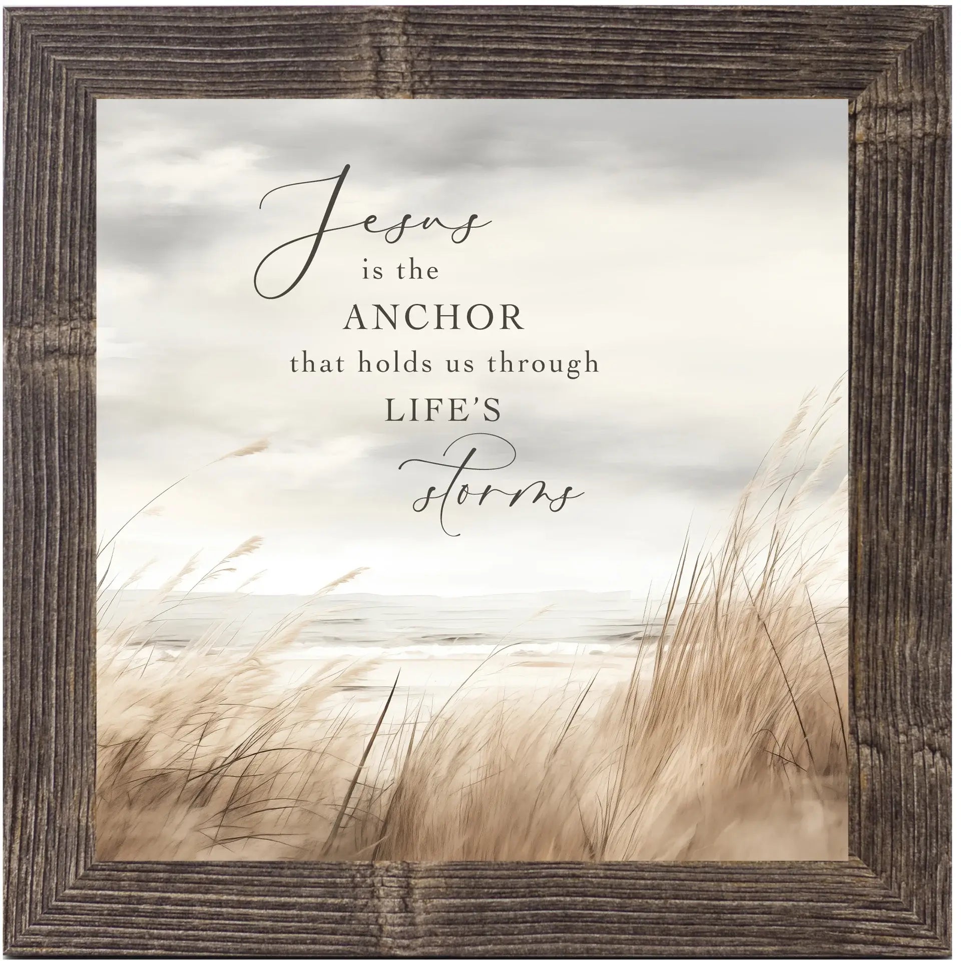 Jesus Is The Anchor Lake Beach Art Sign Religious