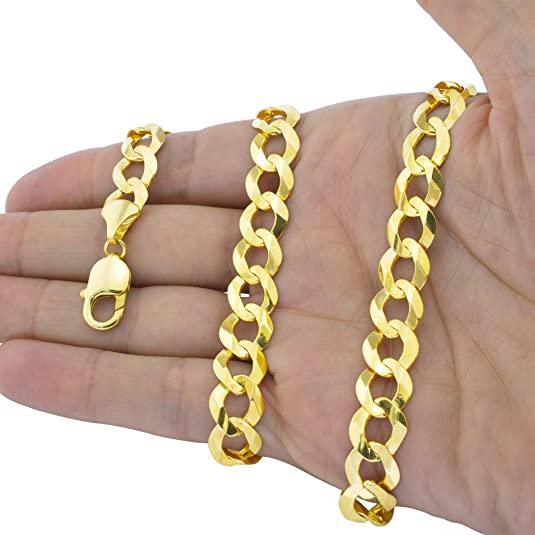 10K Gold Cuban Necklace Chains Men Women Kids Real Solid Genuine Gold - Jewelry Store by Erik Rayo