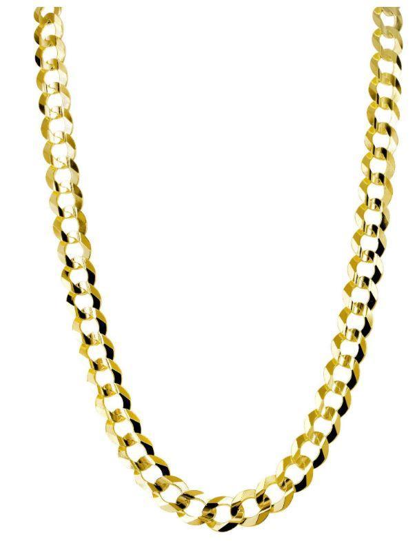 10K Gold Cuban Necklace Chains Men Women Kids Real Solid Genuine Gold - Jewelry Store by Erik Rayo