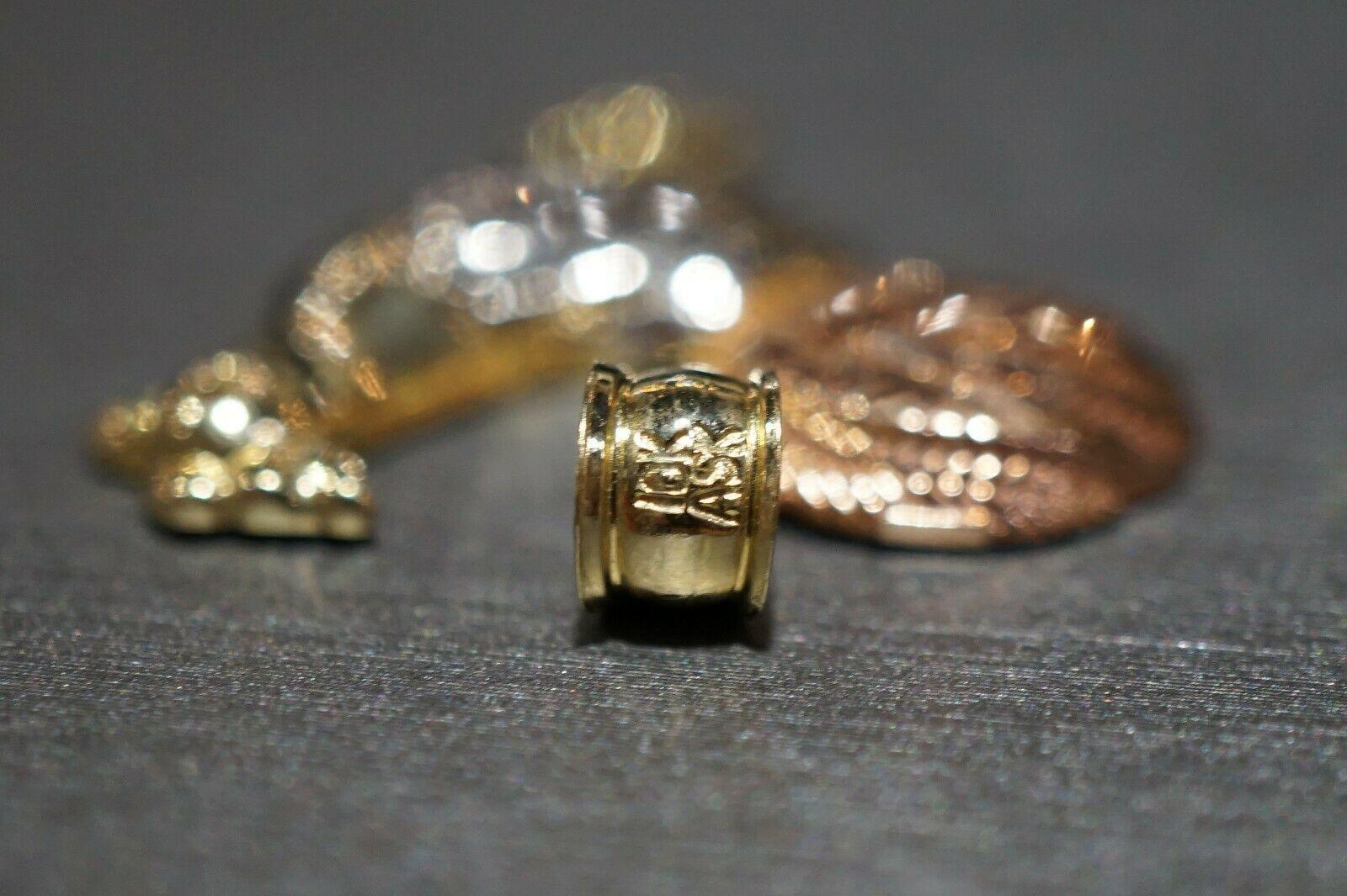 10K Solid Yellow Gold Three Tri Color Rooster Chicken Red Eyes Pendant. 2 Sizes - Jewelry Store by Erik Rayo