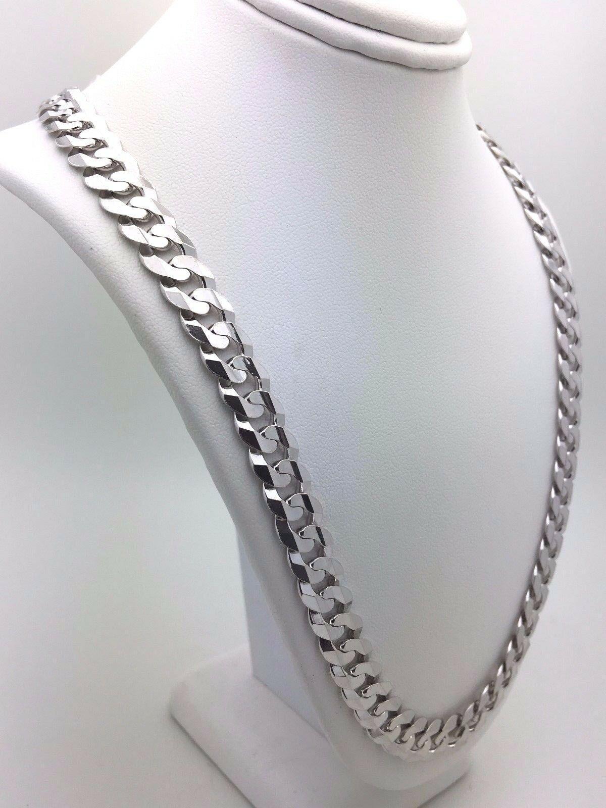10k White Gold Cuban Chain Necklaces - Jewelry Store by Erik Rayo