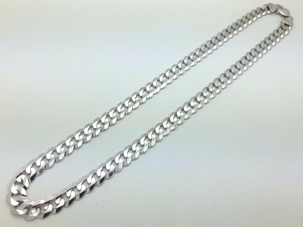 10k White Gold Cuban Chain Necklaces - Jewelry Store by Erik Rayo