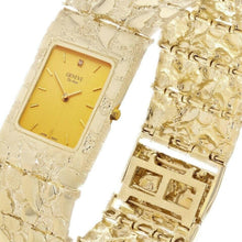 Load image into Gallery viewer, 10k Yellow Gold Nugget Wrist Watch Geneve Diamond Watch 8- 92 grams - Jewelry Store by Erik Rayo
