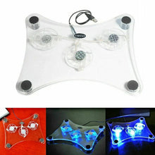 Load image into Gallery viewer, 3 Fans USB Cooler Cooling Pad Stand LED Light Radiator For Laptop PC Notebook
