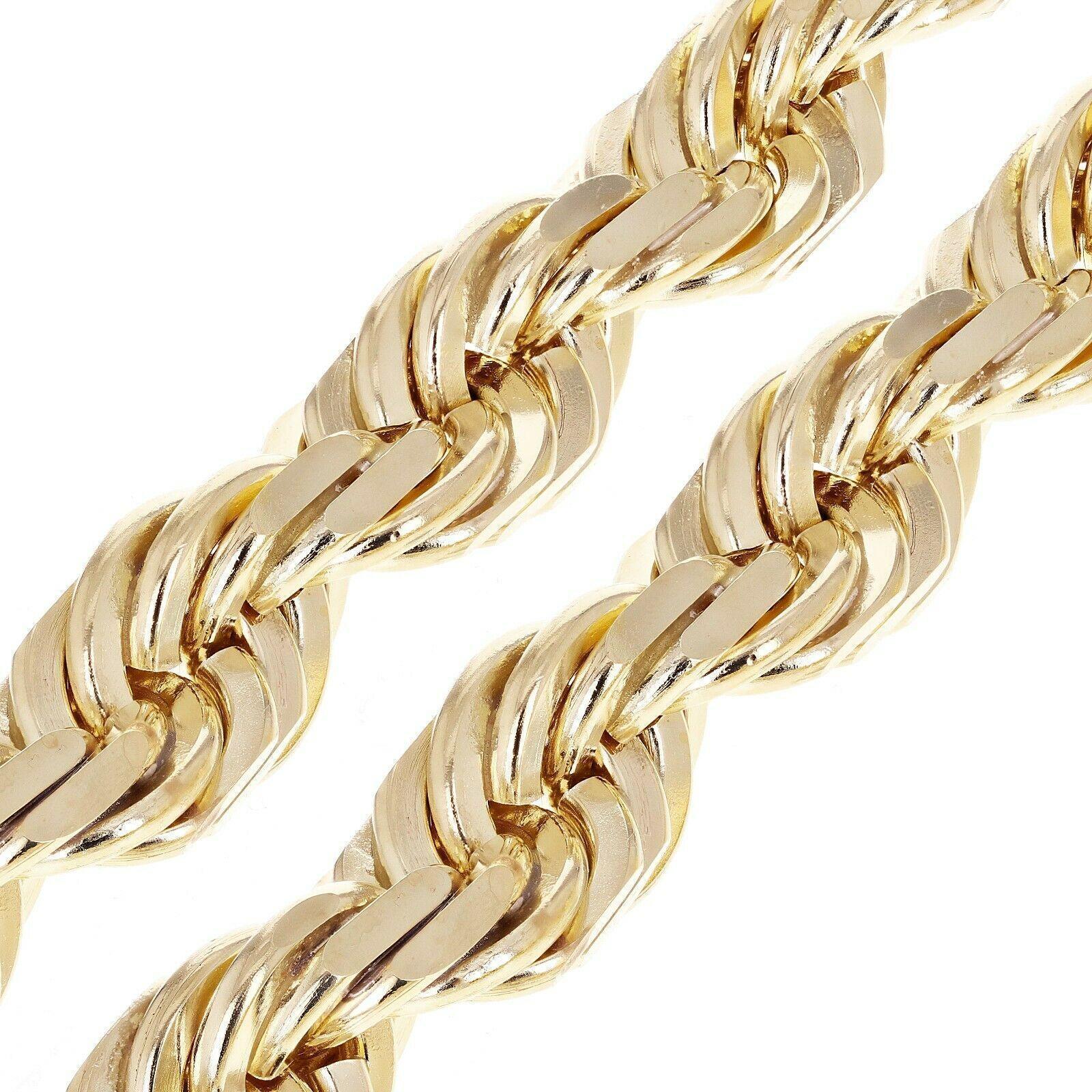 14K Gold Diamond Cut Rope Chains Necklaces For Men Women Kids Children - Jewelry Store by Erik Rayo