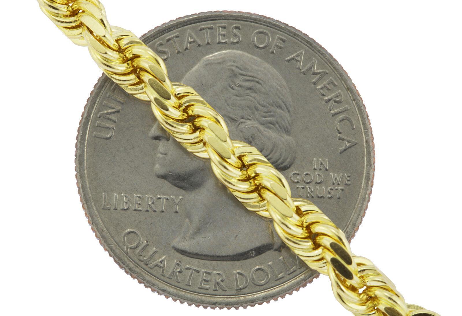 14K Oro Puro Solido Cadenas de Torzal Corte de Diamante (No es Chapa) - Jewelry Store by Erik Rayo