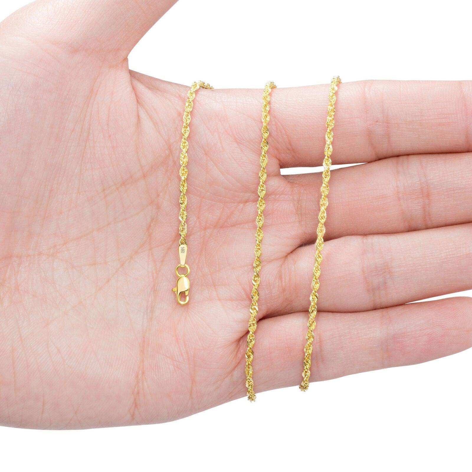 14K Oro Puro Solido Cadenas de Torzal (No es Chapa) - Jewelry Store by Erik Rayo