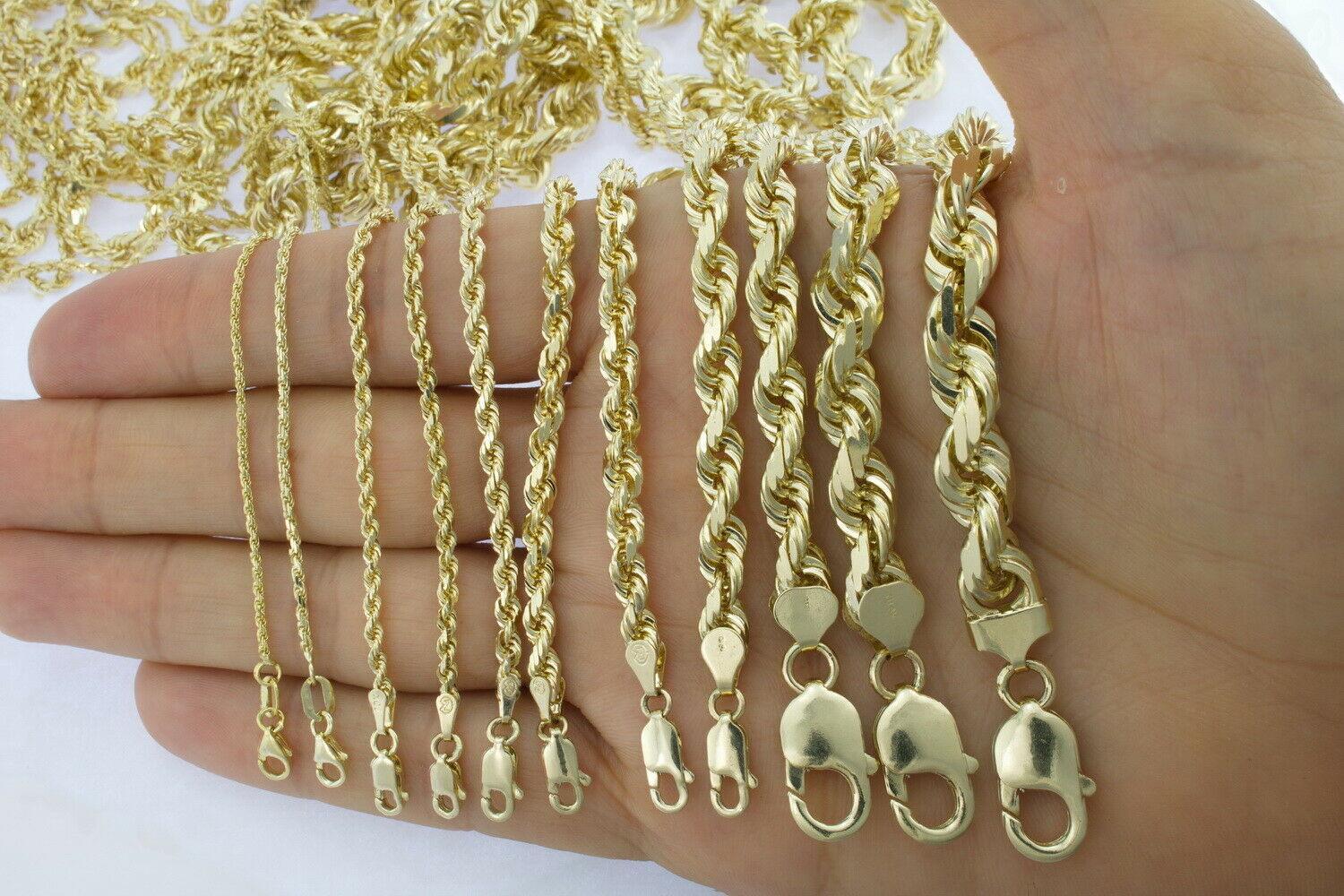 14K Oro Puro Solido Cadenas de Torzal (No es Chapa) - Jewelry Store by Erik Rayo