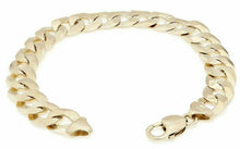 Load image into Gallery viewer, 14k Yellow Gold Solid Flat Cuban Curb Link Chain Bracelet 7&quot; 9mm 14.8 grams - Jewelry Store by Erik Rayo
