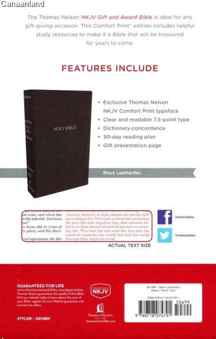 Black NKJV Bible Gift and Award