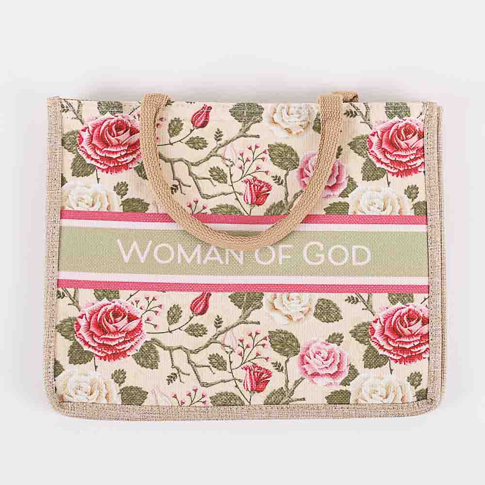 Tote Canvas Woman Of God Floral