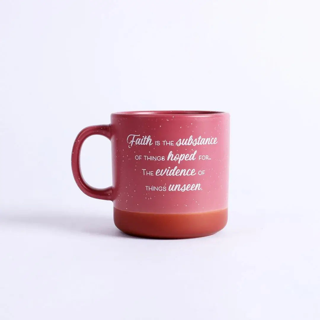 Mug Woman Of Faith 13 Oz Deep Rose