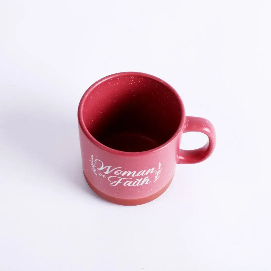 Mug Woman Of Faith 13 Oz Deep Rose
