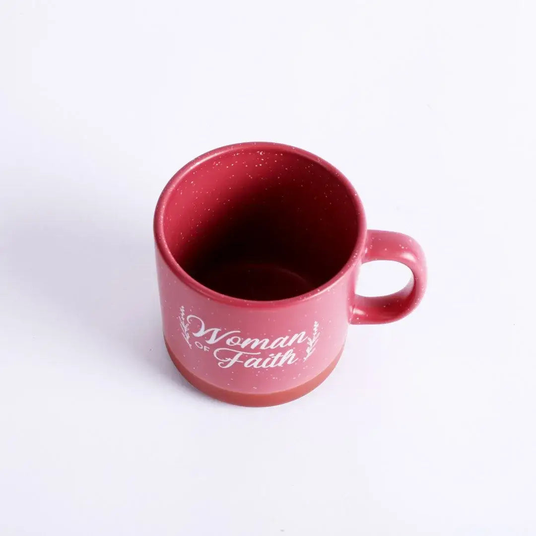 Mug Woman Of Faith 13 Oz Deep Rose