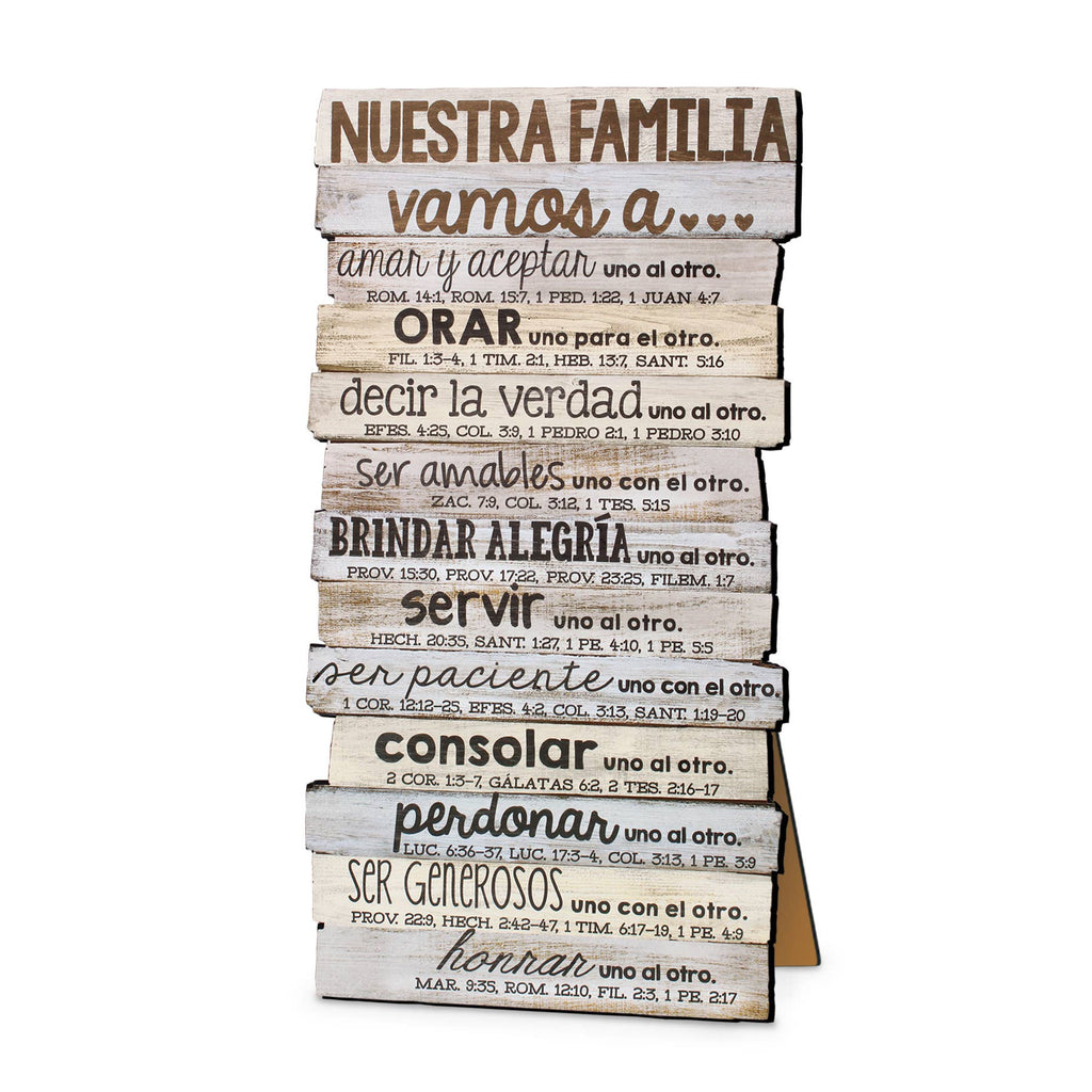 LCP Nuestra Familia (Our Family) Desktop Stacked Wood