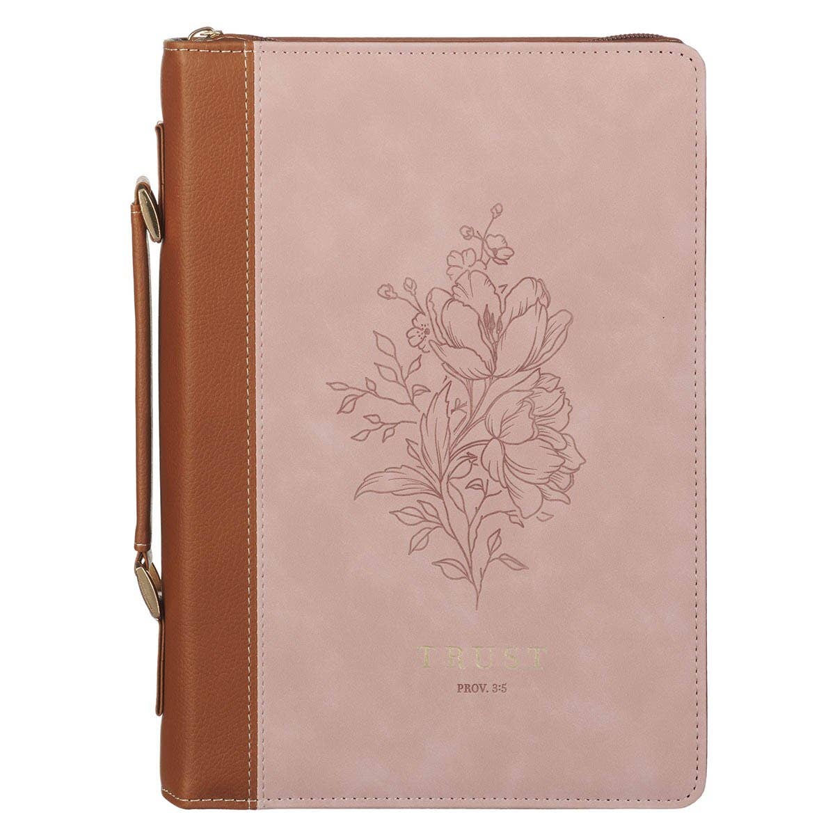 Bible Cover Fashion Pink/Brown Trust Prov. 3:5