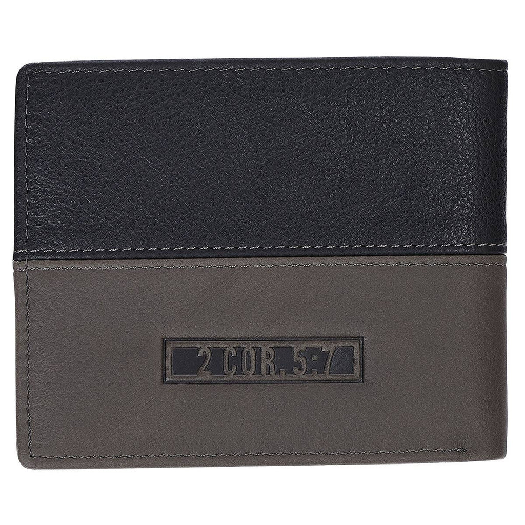 Wallet Leather Two-tone Walk by Faith 2 Cor. 5:7