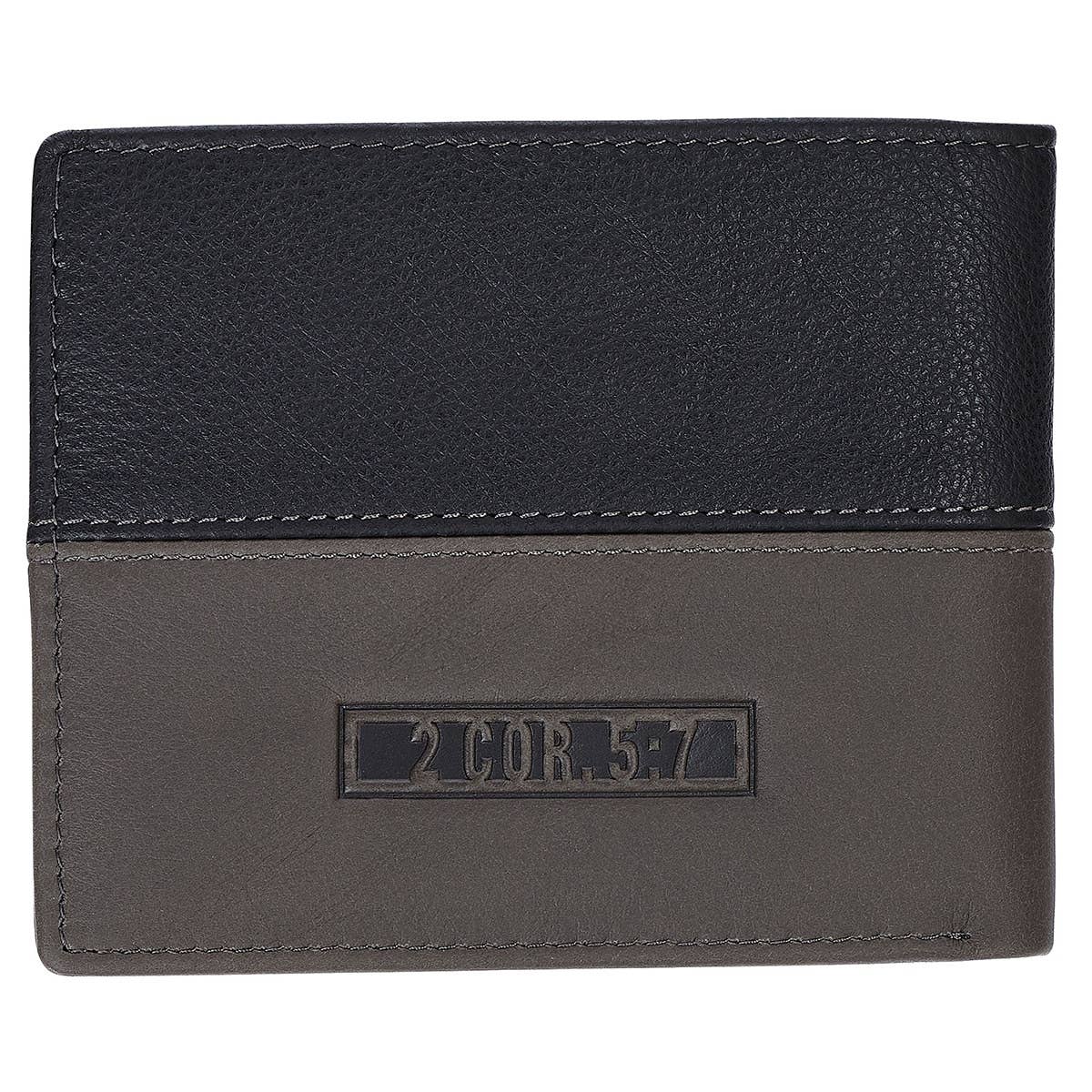 Wallet Leather Two-tone Walk by Faith 2 Cor. 5:7