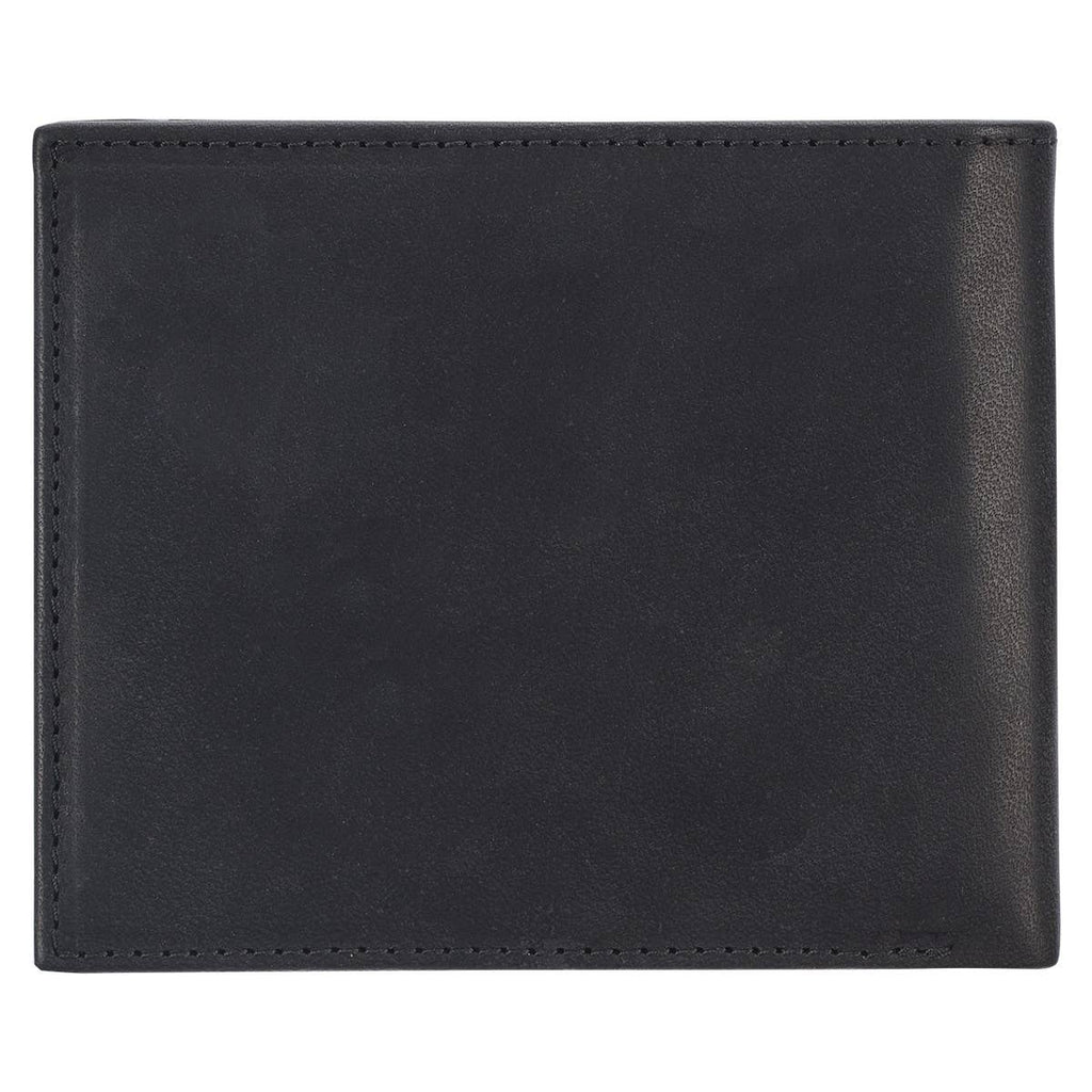 Wallet Leather Black Cross Badge