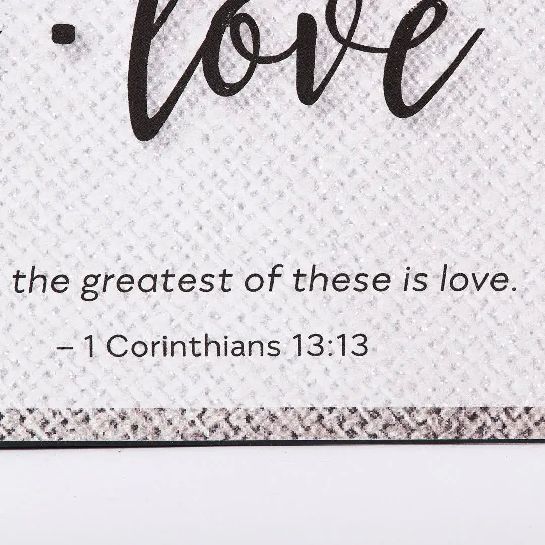 Wall Decor Metal W/ Rope Faith Hope Love