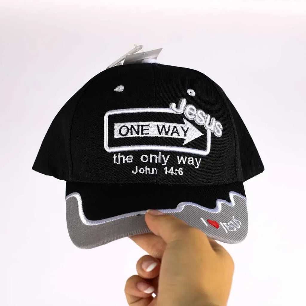 Cap One Way Jesus Black