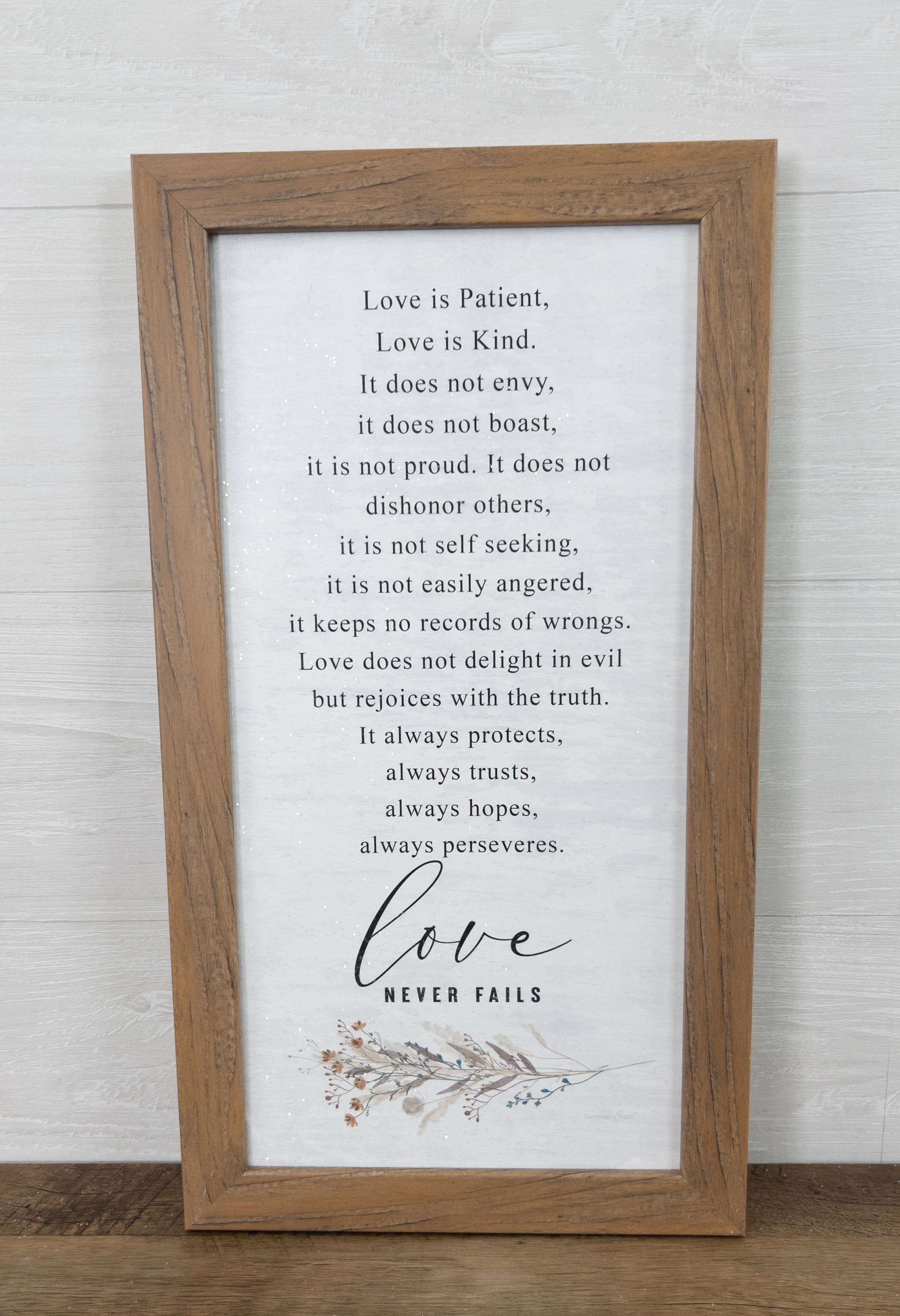 Love Is Patient Love Is Kind Love Never Fails Religious Art