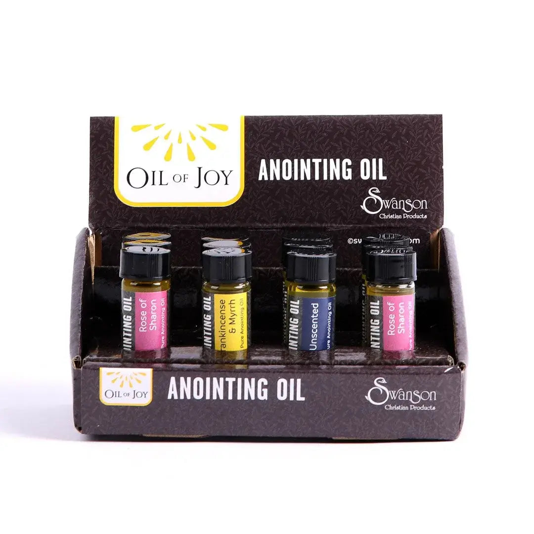 Anointing Oil - Display Pack of 12 - 5 Unscented 7 Scented