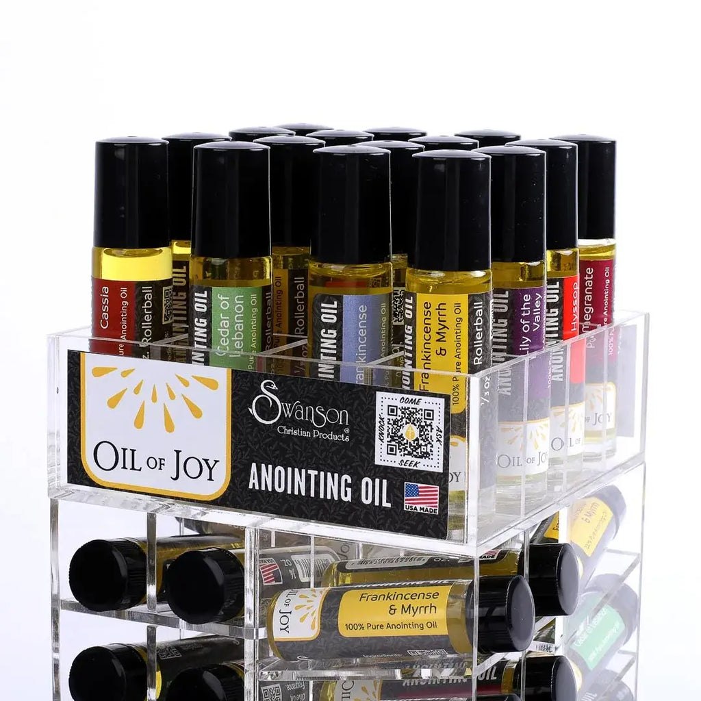 Anointing Oil 1/4 Oz & 1/3 Oz Roller Display Pk64