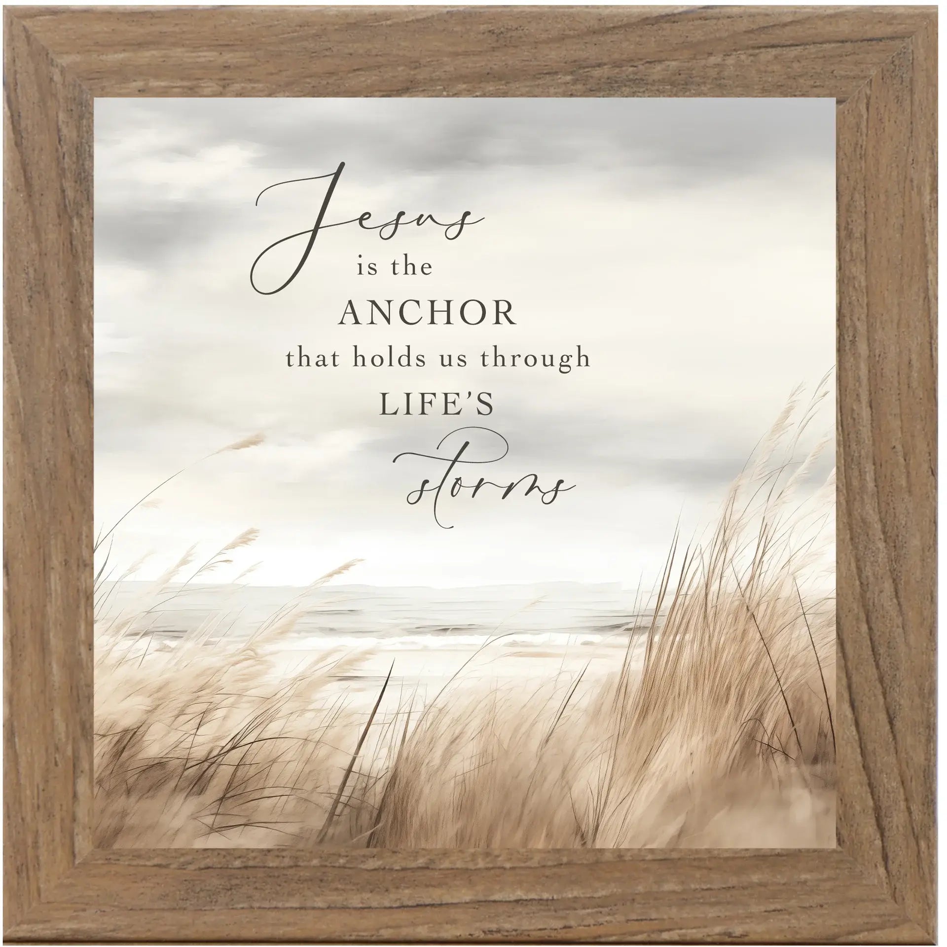 Jesus Is The Anchor Lake Beach Art Sign Religious