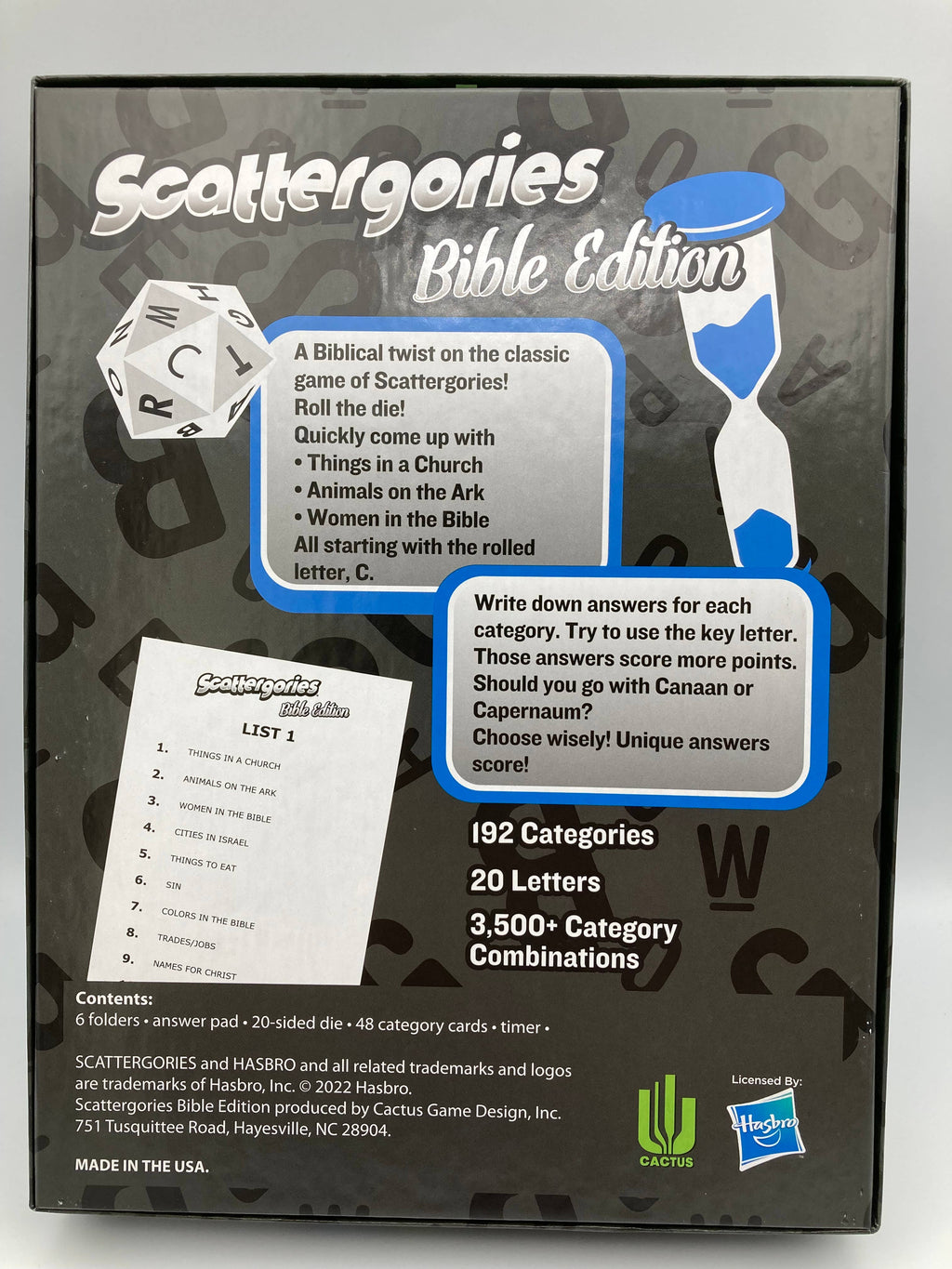 Scattergories® Bible Edition Game