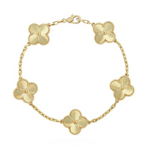 Load image into Gallery viewer, Real Solid 925 Silver Clover Bracelets Adjustable 7&quot; - 8&quot; - Available in Black, Gold, Pink, Green, and More
