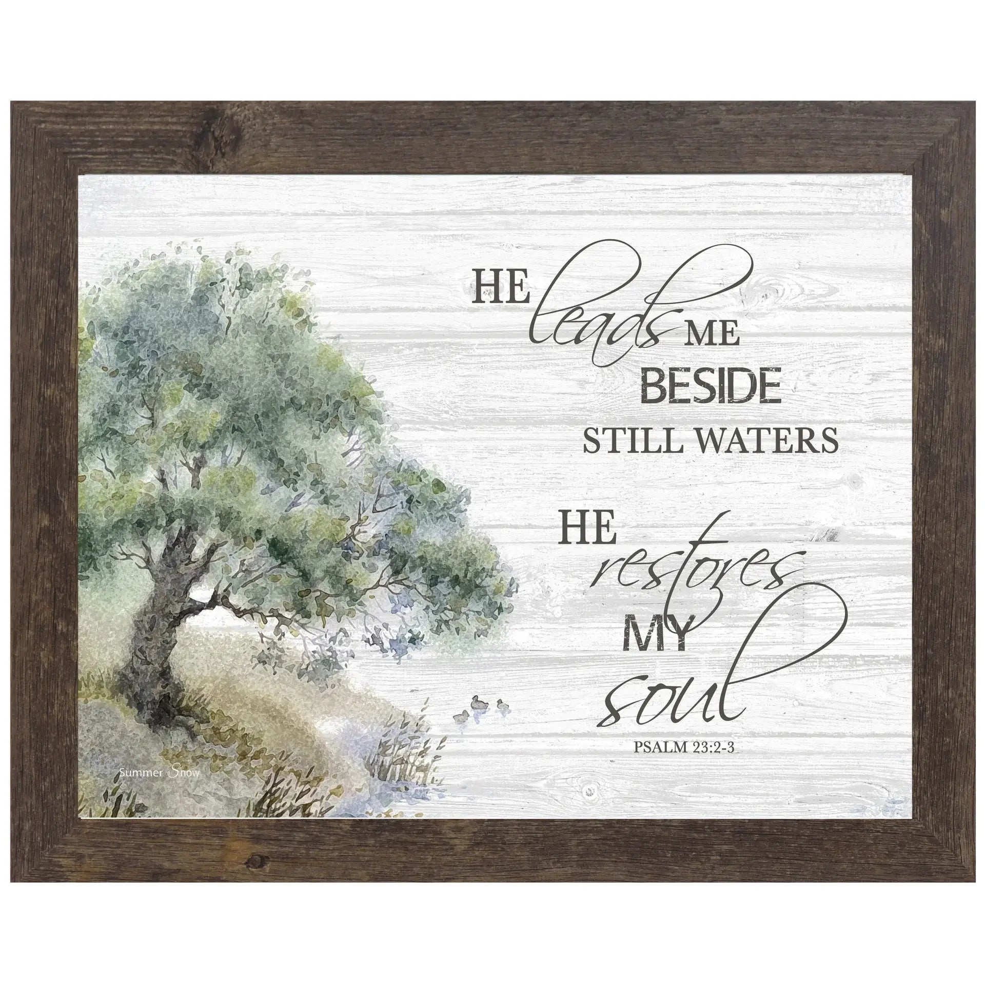 He Leads Me Besides Still Waters He Restores My Soul Art