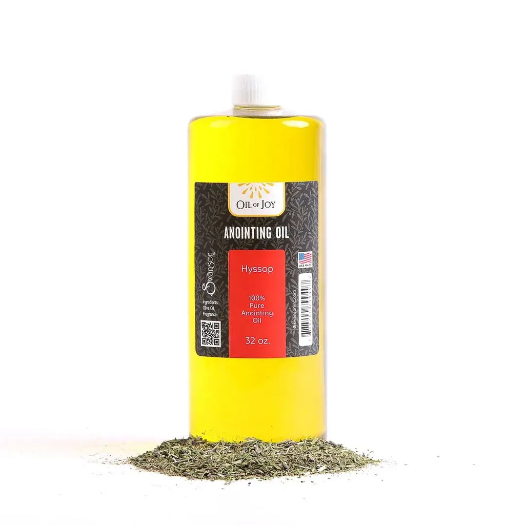 Hyssop Anointing Oil Plastic Refill, 32 oz