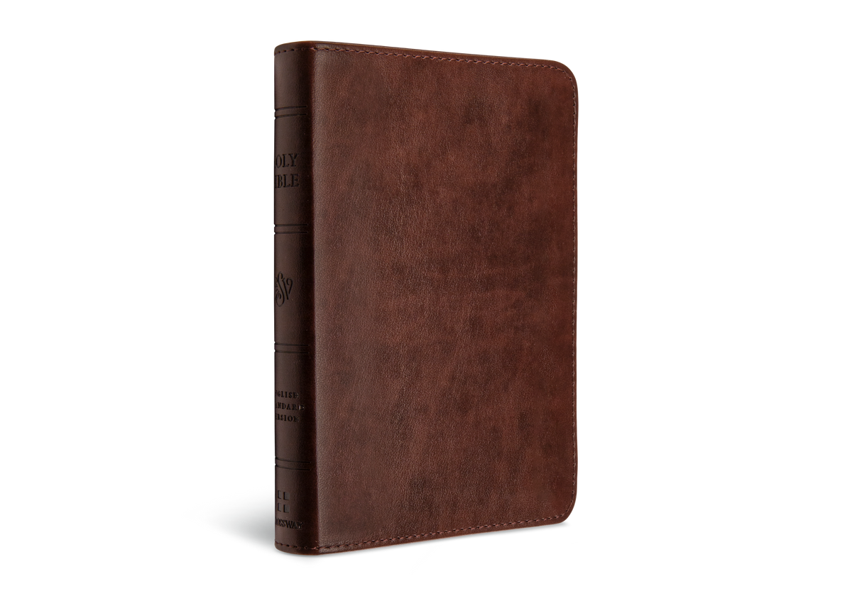 ESV Compact Bible, Red Letter, TruTone®, Brown