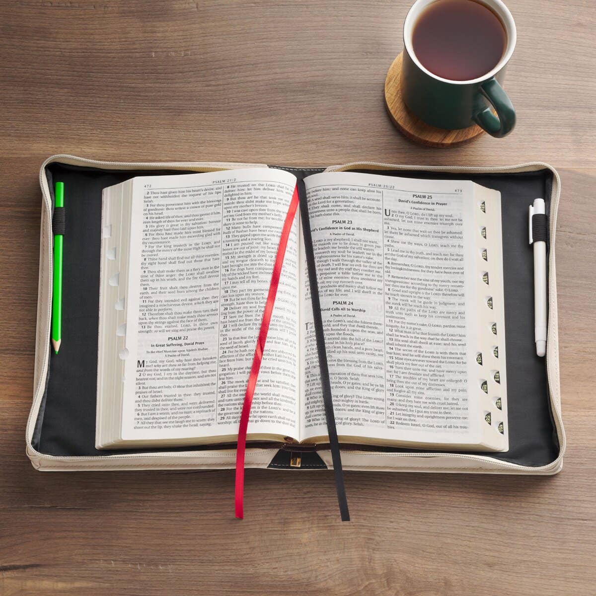 Bible Cover Fashion Cream Everything Beautiful Ecc. 3:11 M