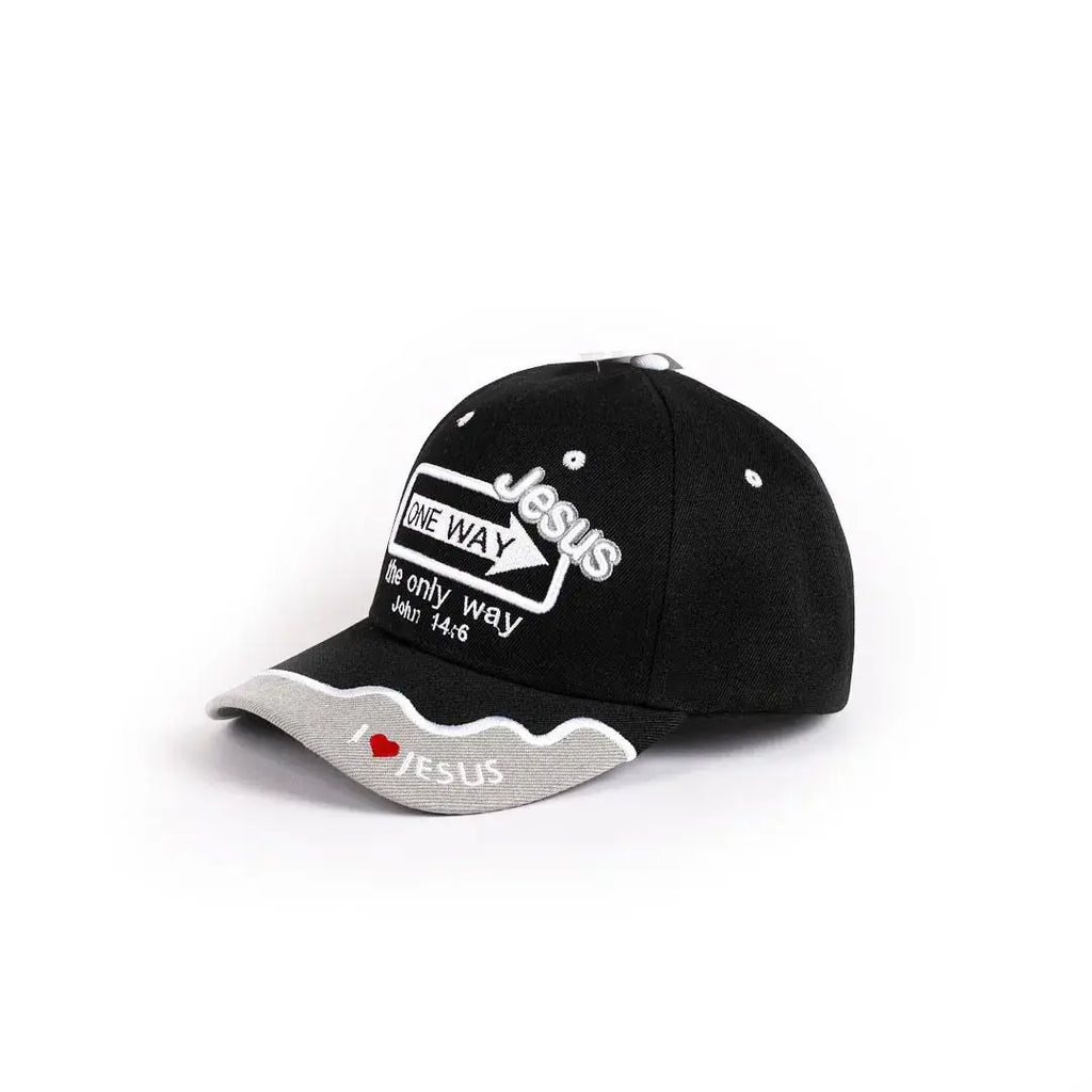 Cap One Way Jesus Black