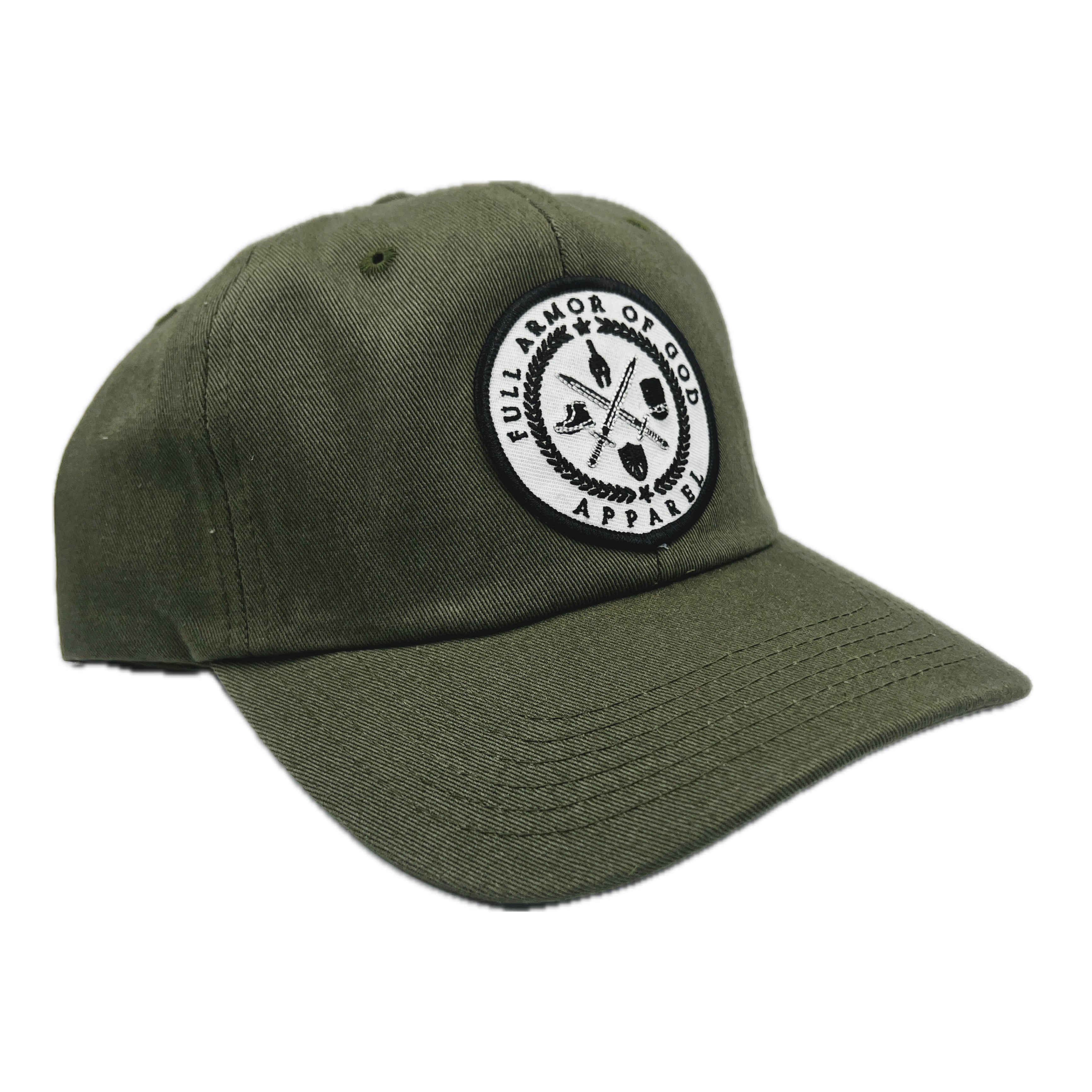 Full Armor of God Dad Hat Patch Logo