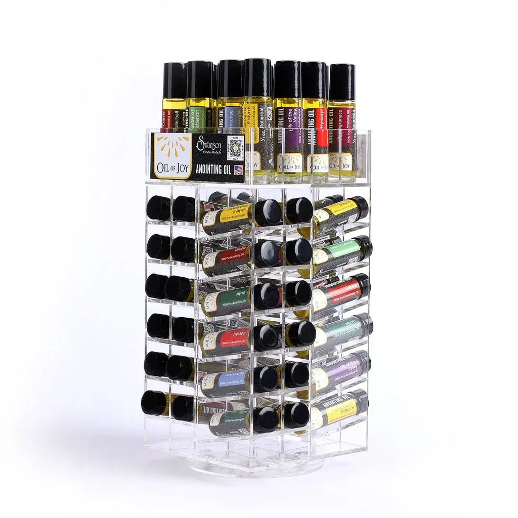 1/4 oz and 1/3 oz Roller Anointing Oil Display, 64 ct