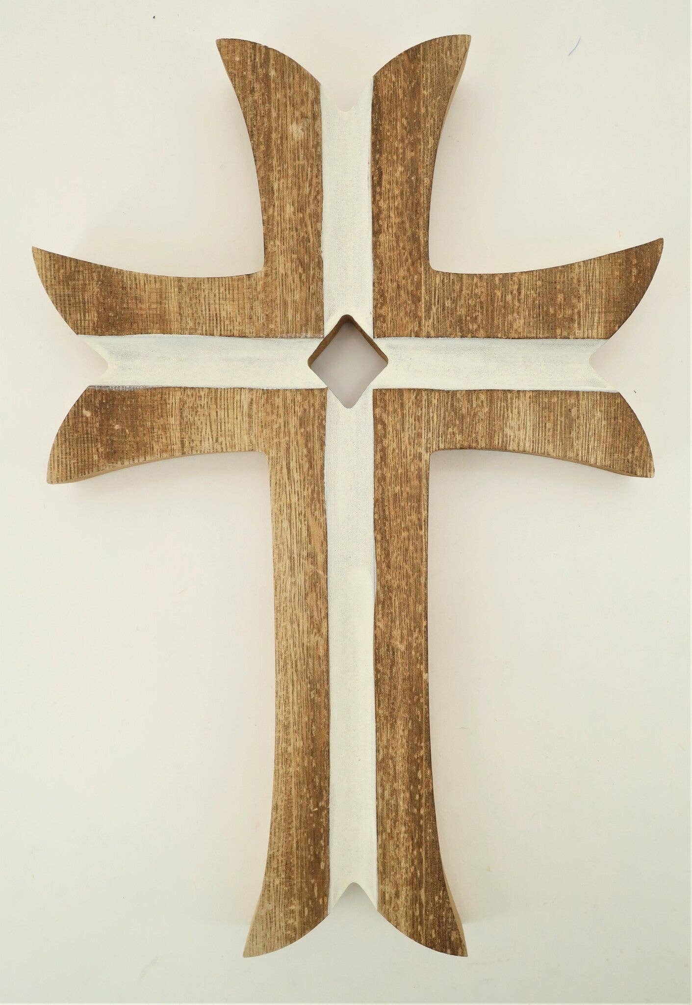 12" x 8" Curved Wood Cross