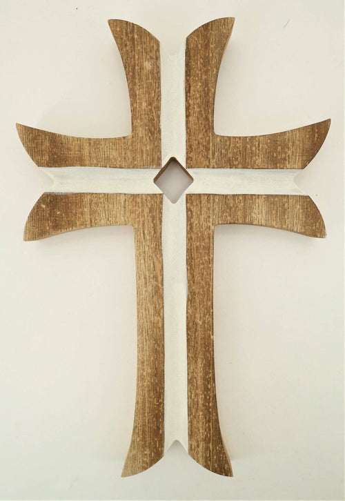 12" x 8" Curved Wood Cross