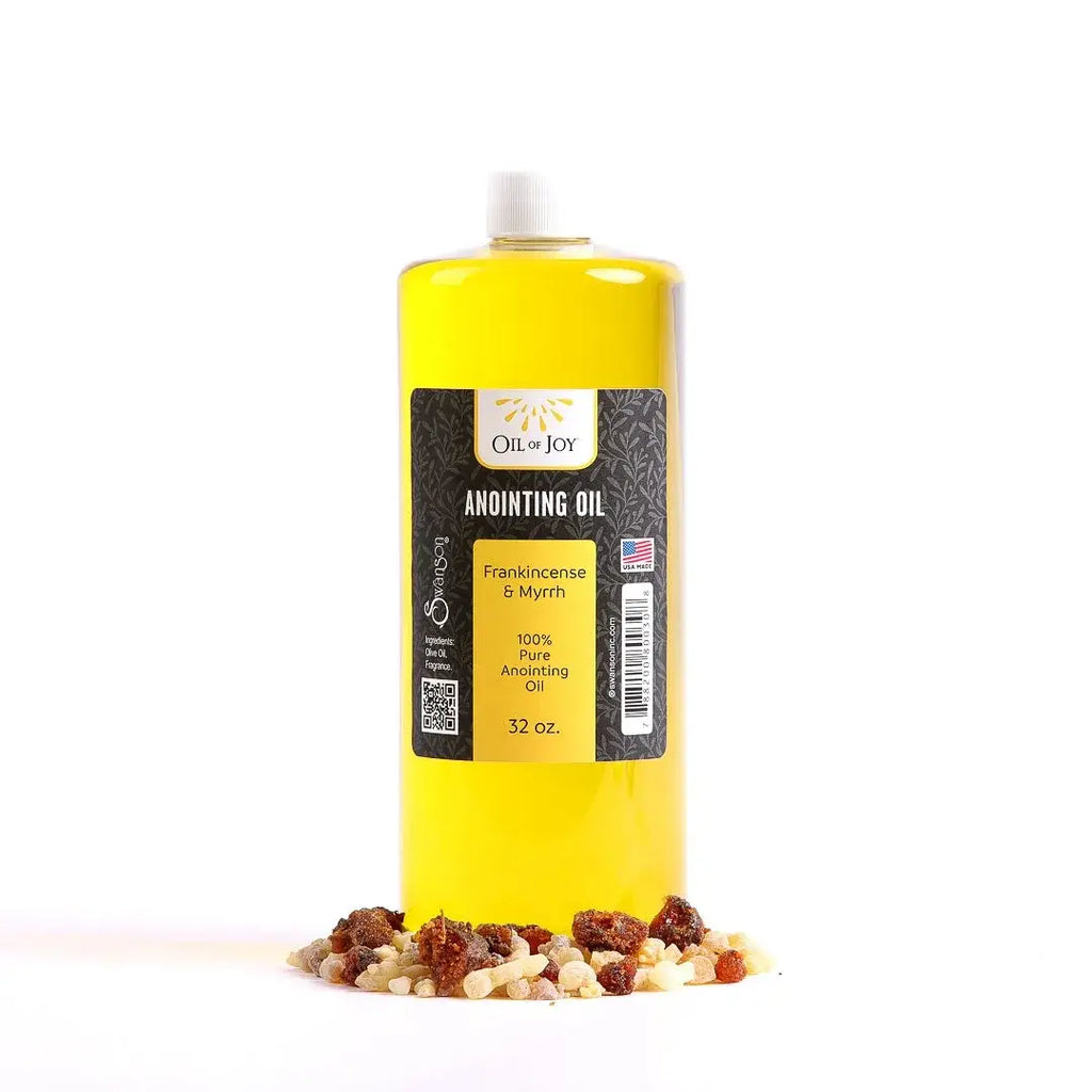 Frankincense and Myrrh Anointing Oil Plastic Refill, 32 oz