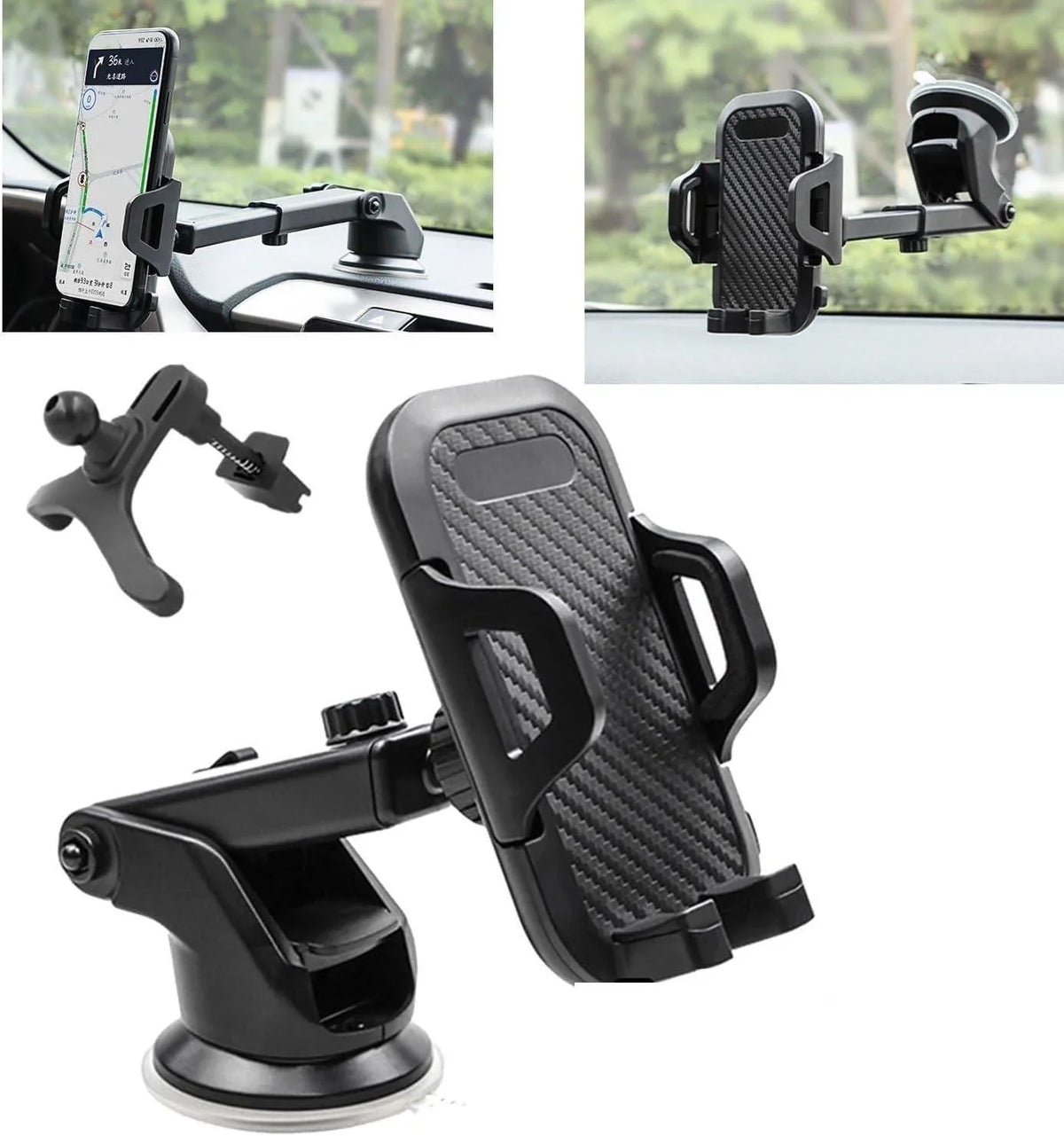 360° Universal Mount Holder Car Stand Windshield For Mobile Cell Phone GPS - Jewelry Store by Erik Rayo