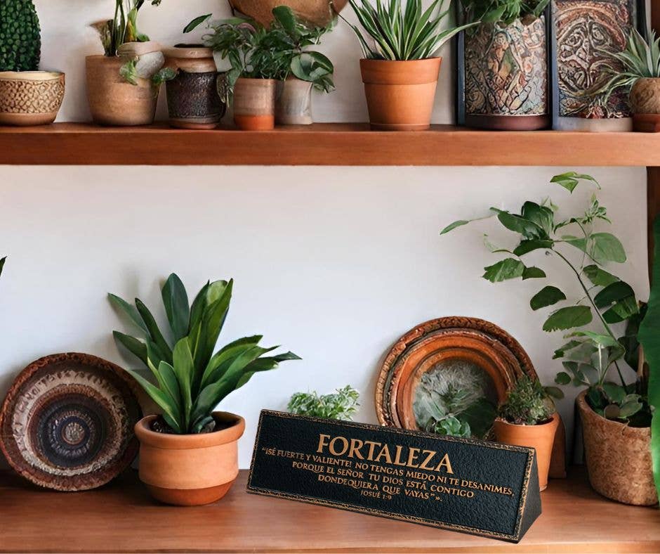 LCP Plaque Spanish Fortaleza Josue 1:9